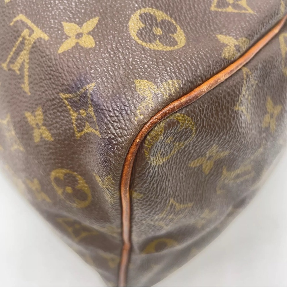 Auth Louis Vuitton Monogram Old Speedy 35  Handbag W/Dustbag/Lock - Picture 10 of 16